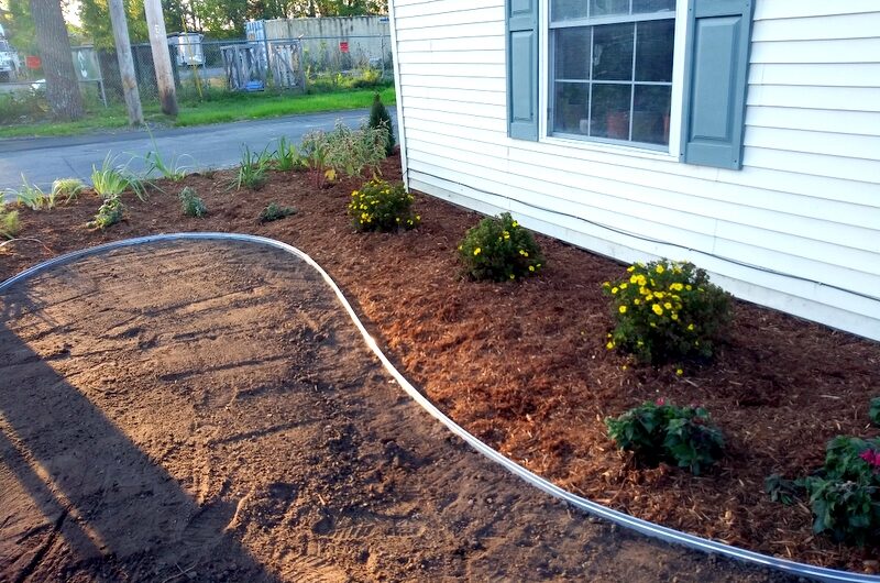 Gardening and landscaping services; native perennial plants garden; aluminum edging; Syracuse, NY; Onondaga County; Such a Lush; Lawn and Garden; plantscapes; permaculture; natural gardening; matrix planting, wildscaping, modular planting; new perennial; new American style